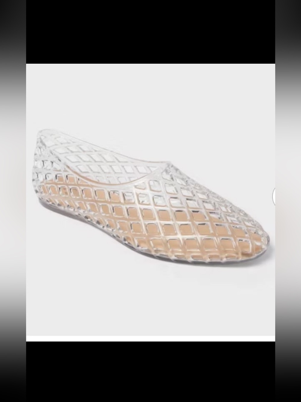 A New Day Women's Clear Yuri Jelly Flats NWT size 11